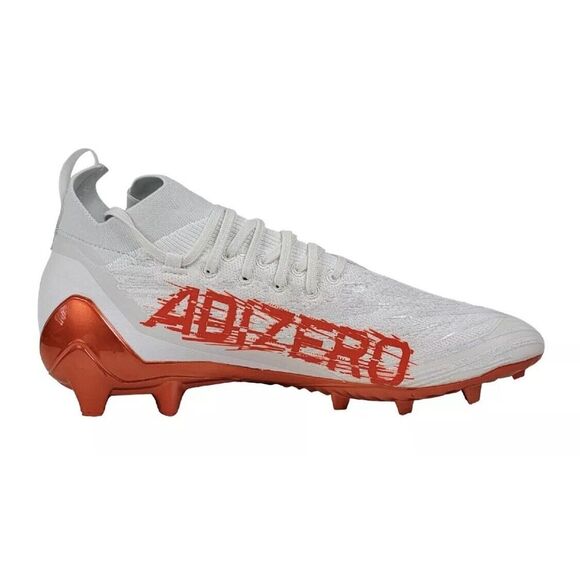 Adidas Adizero 2022 Primeknit Football Cleats White Orange Mens Size 14 HP8742 - Picture 1 of 8